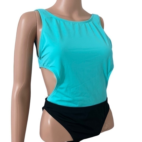 Coco Rave Two Toned Cut Out One Piece Swimsuit - Picture 2 of 14